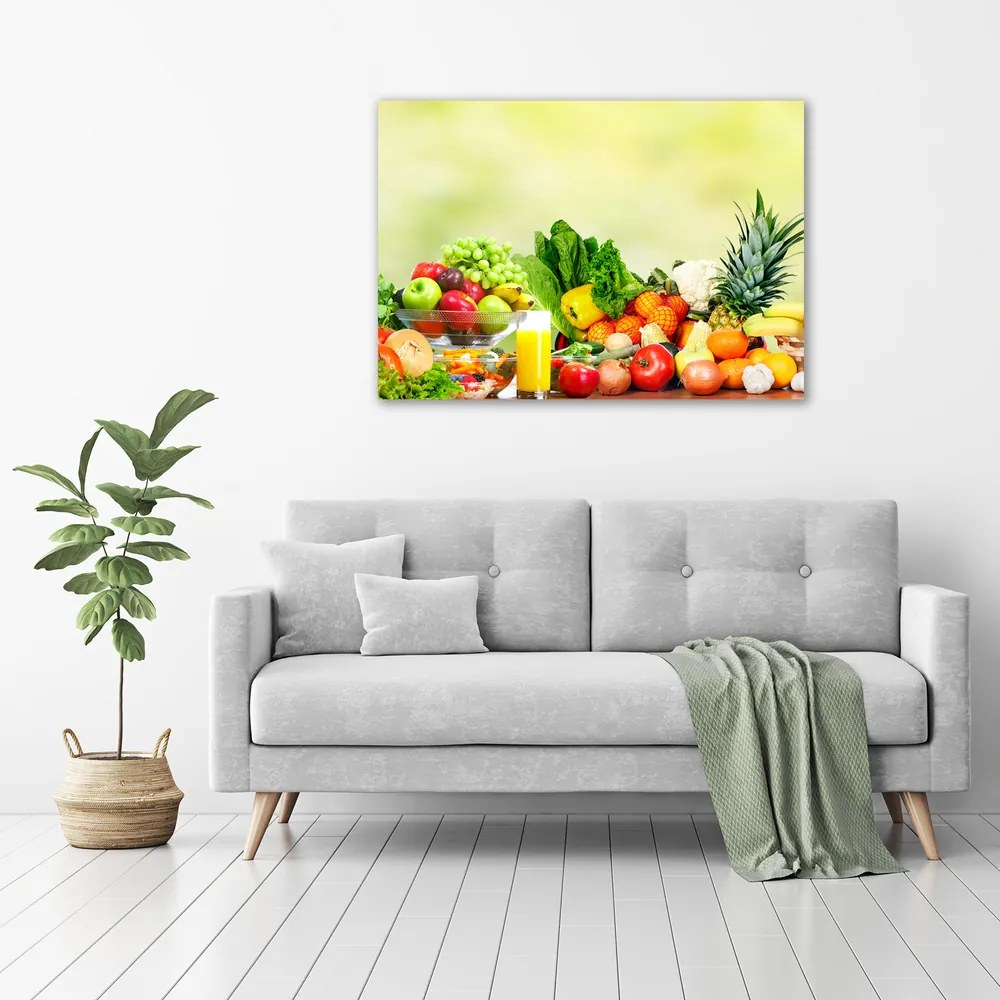 Tablou pe pânză canvas Legume si fructe