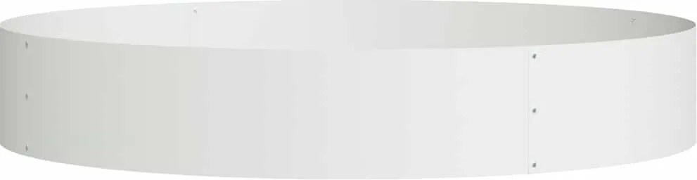 vidaXL Inele pentru vaze Alb 120 x 120 x 20 cm Oțel laminat la rece