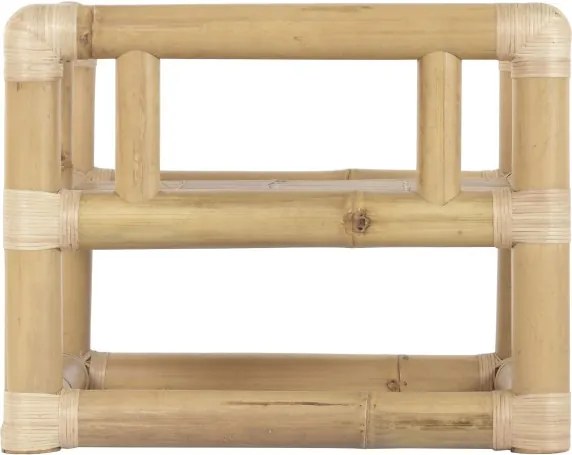 Set lounge exterior din bambus și rattan cu canapea, 2 fotolii și măsuță, „Bali”