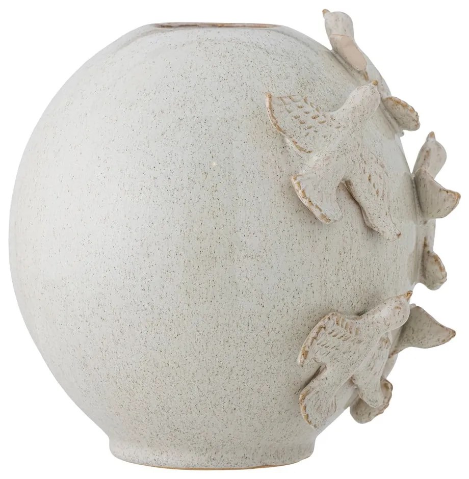 Vază crem din gresie (înălțime 25 cm) Abira – Bloomingville