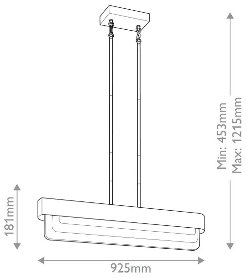 Kichler KL-SERENE-LED-LP-92-NBR - Lustră pe tijă SERENE LED/40W/230V, aurie