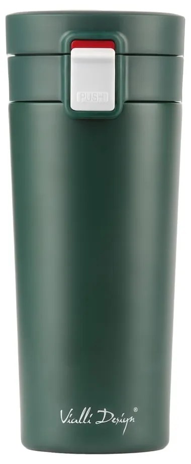 Cană termică Vialli Design Fuori, 400 ml, verde