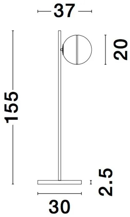 Lampadar, Lampa de podea design modern CANTONA