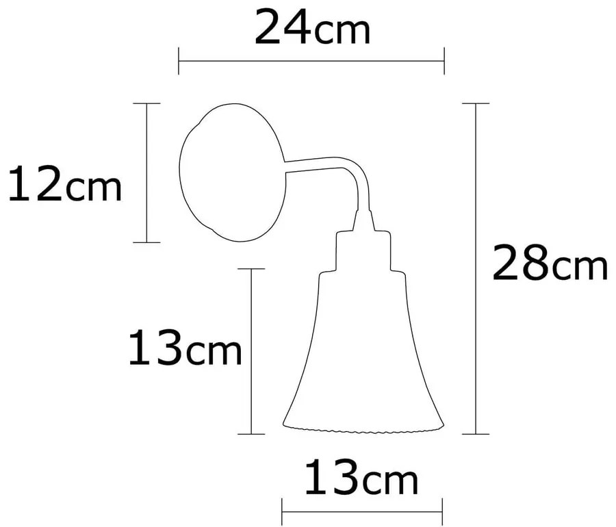 Aplică de perete arămie ø 13 cm Foca – Opviq lights