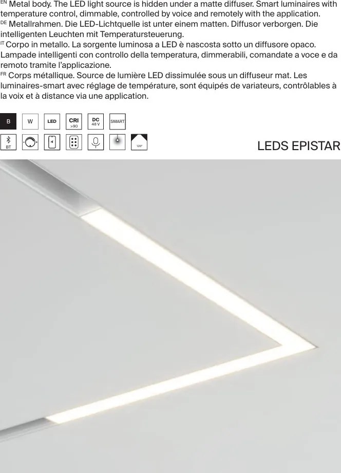Modul LED pentru sina magnetica Basis Angle Exility 3000K 24W 120 grade