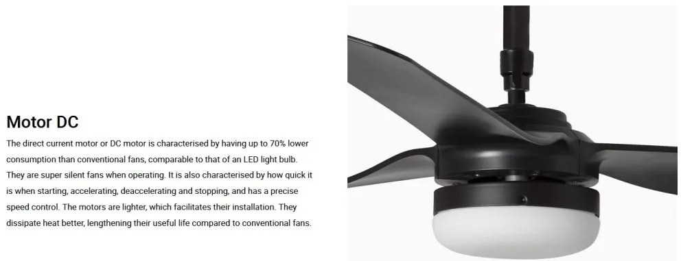 Lustra cu Ventilator si telecomanda PUNT M LED negru