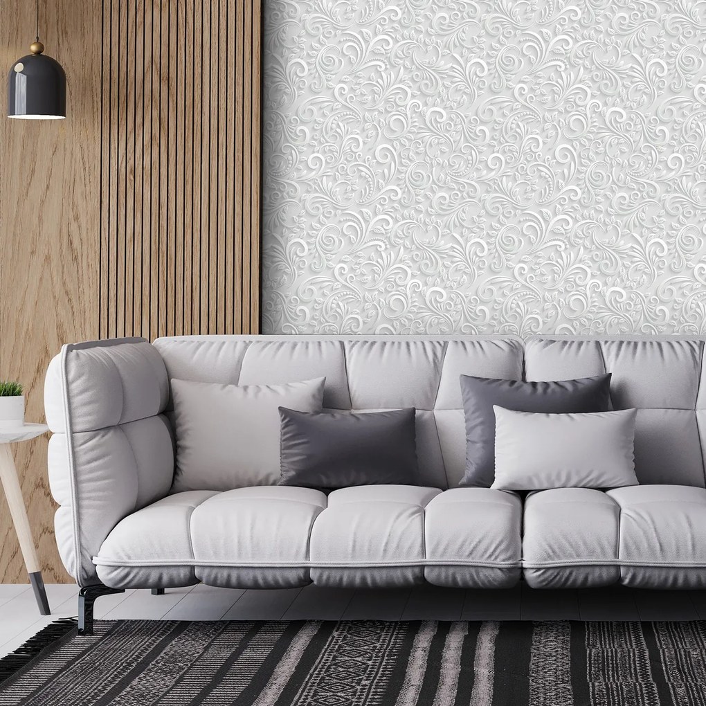Tapet - ornamente 3D, auriu
