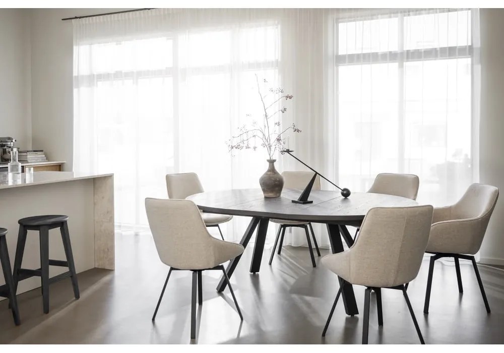 Scaune de dining bej 2 buc. Alison – Rowico