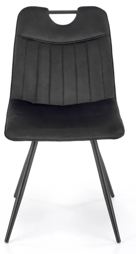 Scaun K521 velvet negru