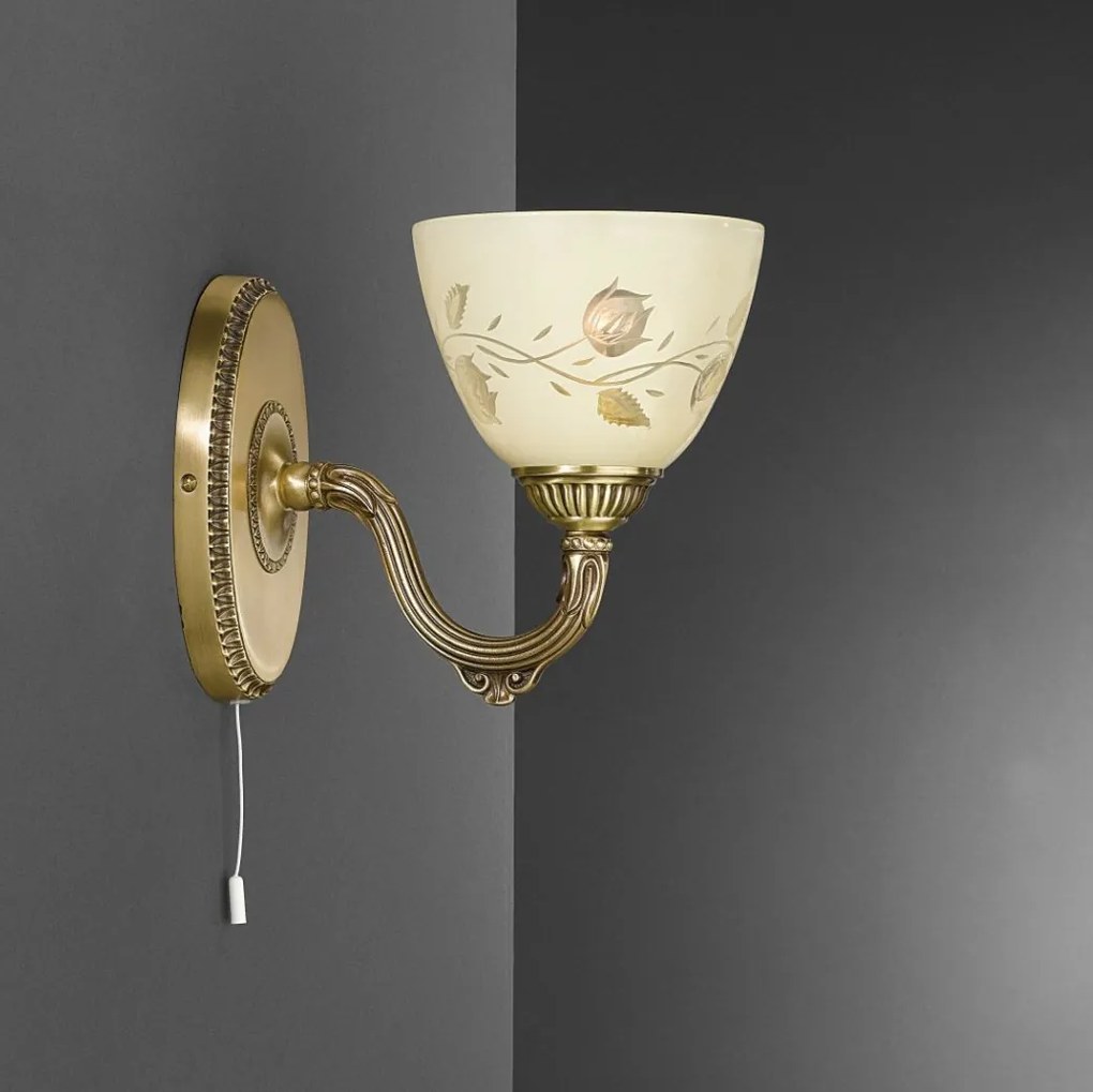 Aplica de perete din alama 1 brat design italian 6258