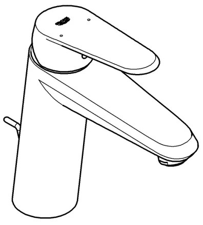 GROHE 23448002 - Baterie pentru lavoar EURODISC COSMOPOLITAN, mărimea M, crom