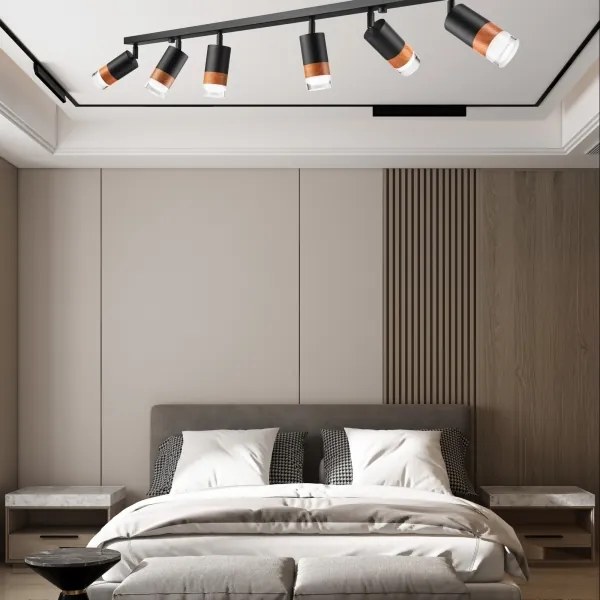 Spot LED AURORA 6xGU10/10W/230V, lungime 117 cm