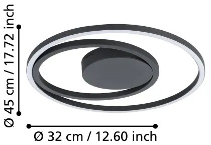 Plafonieră LED RGBW dimabilă Eglo 900728 CALAGRANO-Z LED/21,5W/230V