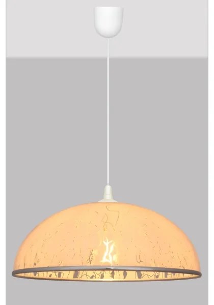 Lustră pe lanț CIRCLE 1xE27/15W/230V albă