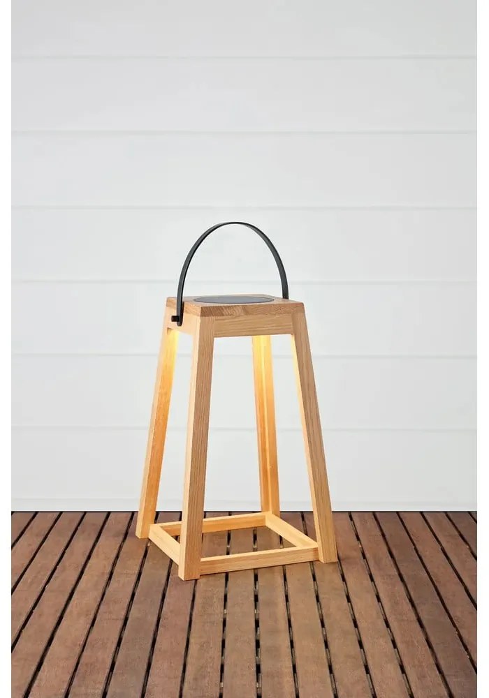 Felinar cu LED maro solar/cu USB (înălțime 54 cm) pentru exterior Nordic – Markslöjd