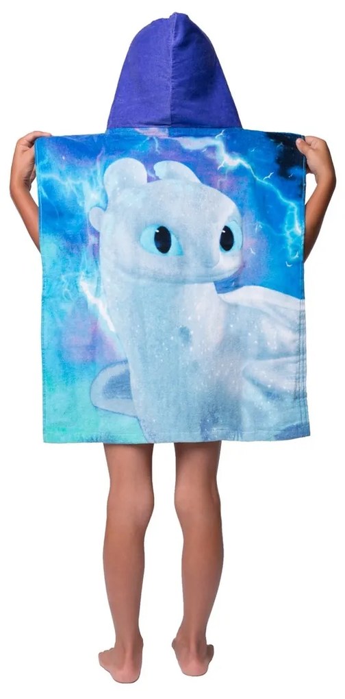 Poncho de copii Cum să dresezi dragonul, 50 x 115 cm