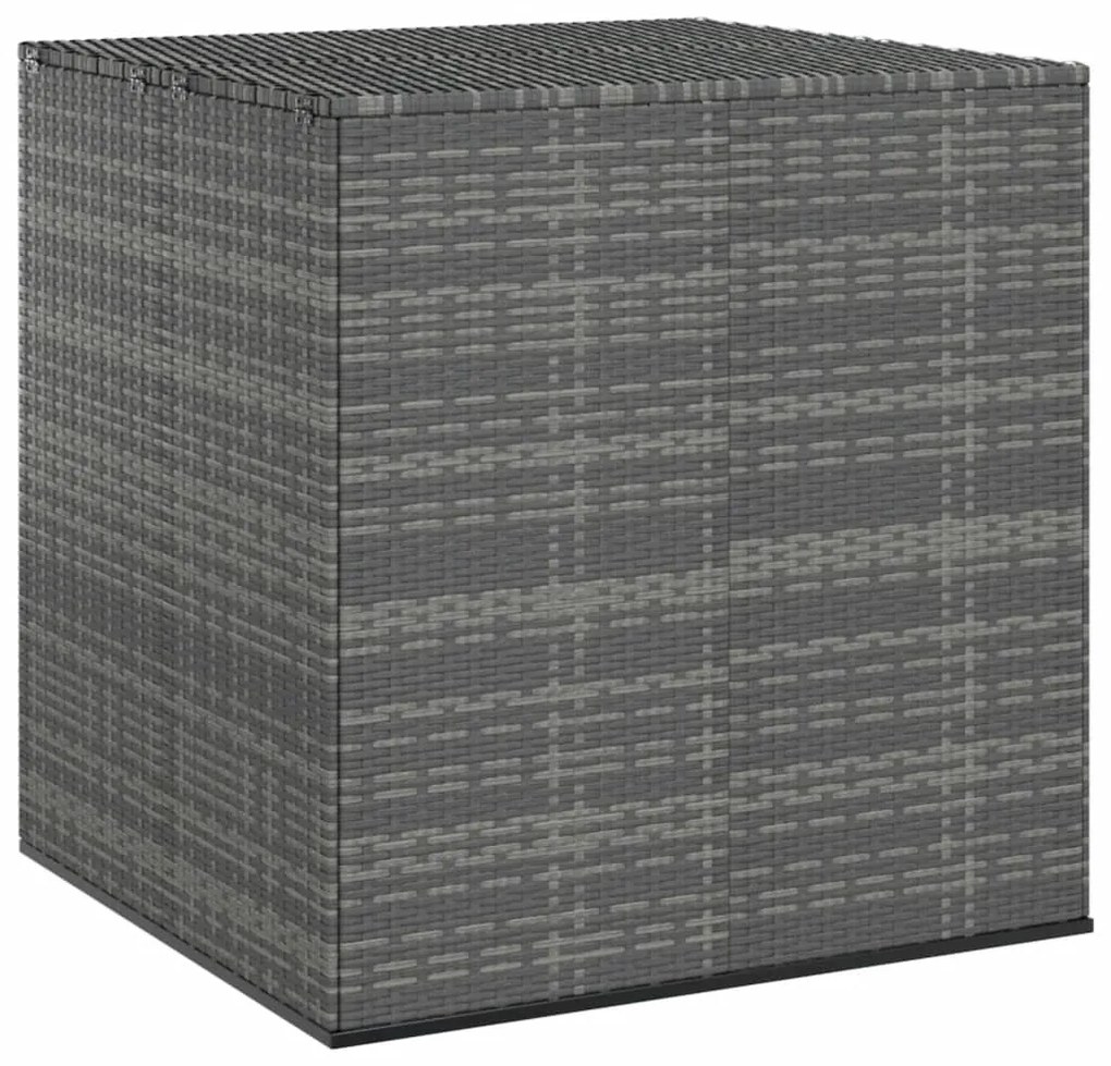 vidaXL Ladă grădină pentru perne, gri, 100x97,5x104 cm, ratan PE