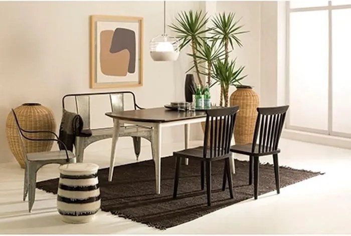 Covor elegant din iuta, realizat manual, DOON 200x250cm, negru 80901/00 TN