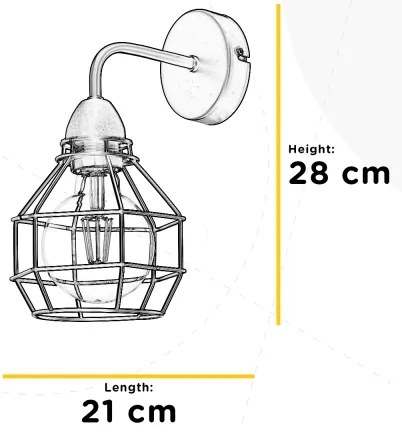 Aplică ONLI SPIDER 1xE27/15W/230V negru