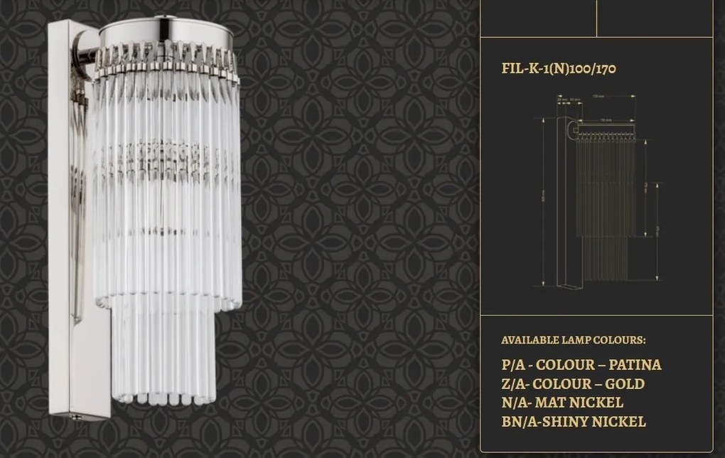 Aplica de perete LUX realizata manual Filago 100/170