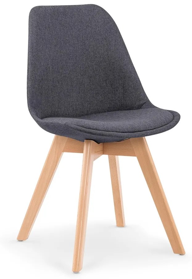 Scaun textil K303 gri inchis - H 83 cm