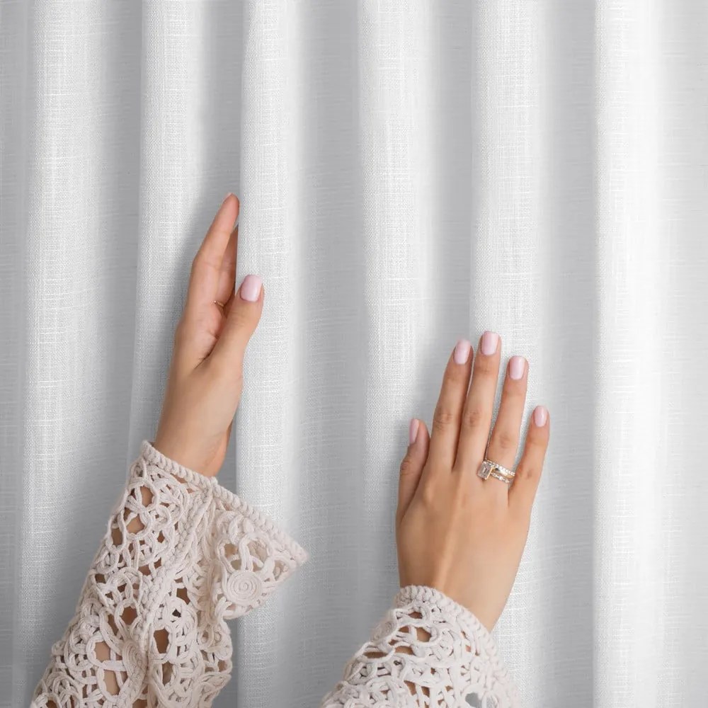 Draperie albă 140x270 cm Valeta – Restilo