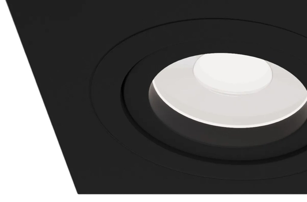 Corp incastrabil cu 2 spoturi directionabile Atom negru MY-DL024-2-02B