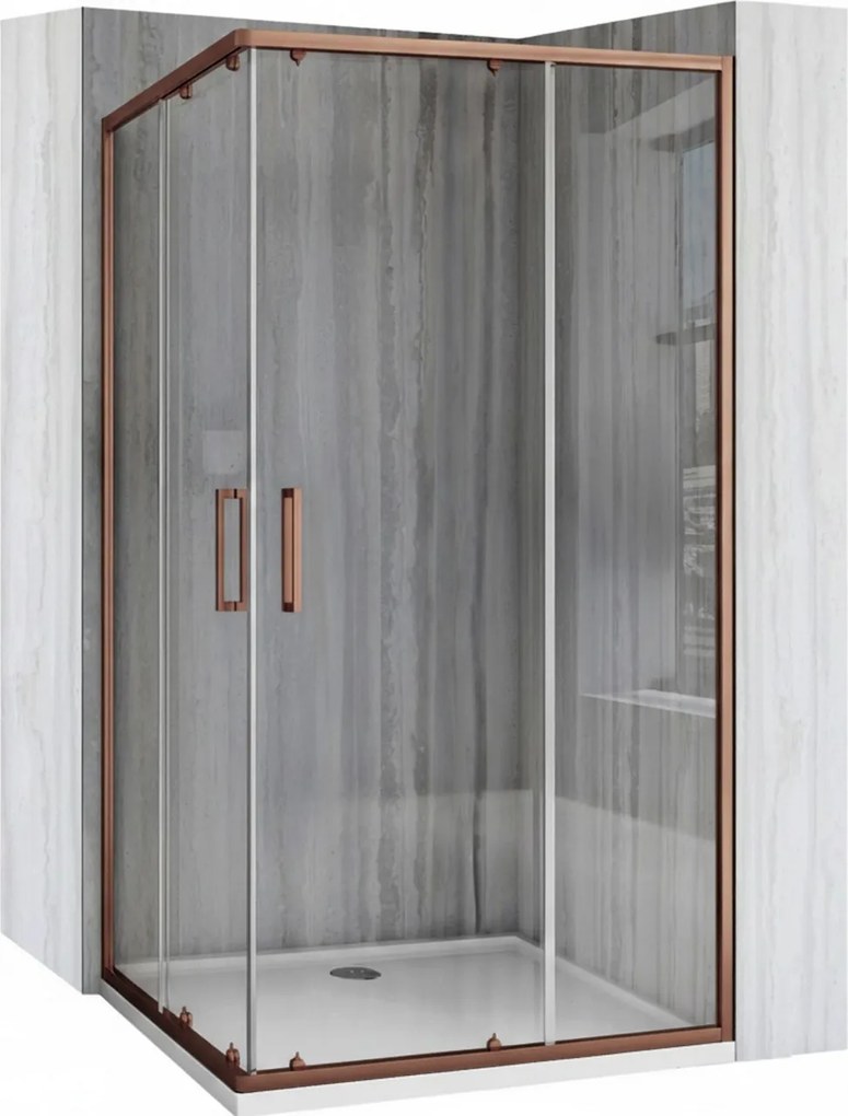 Cabina de dus Rea City 80x100 Brush Copper