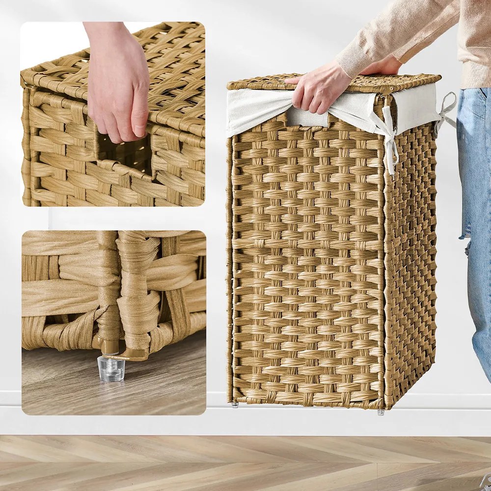 Coș de rufe din plastic 45,5 x 32 x 61 cm