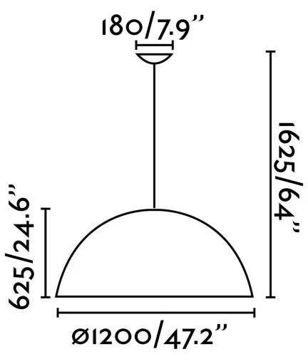 Pendul design XXL diametru 120cm Magma G 29789