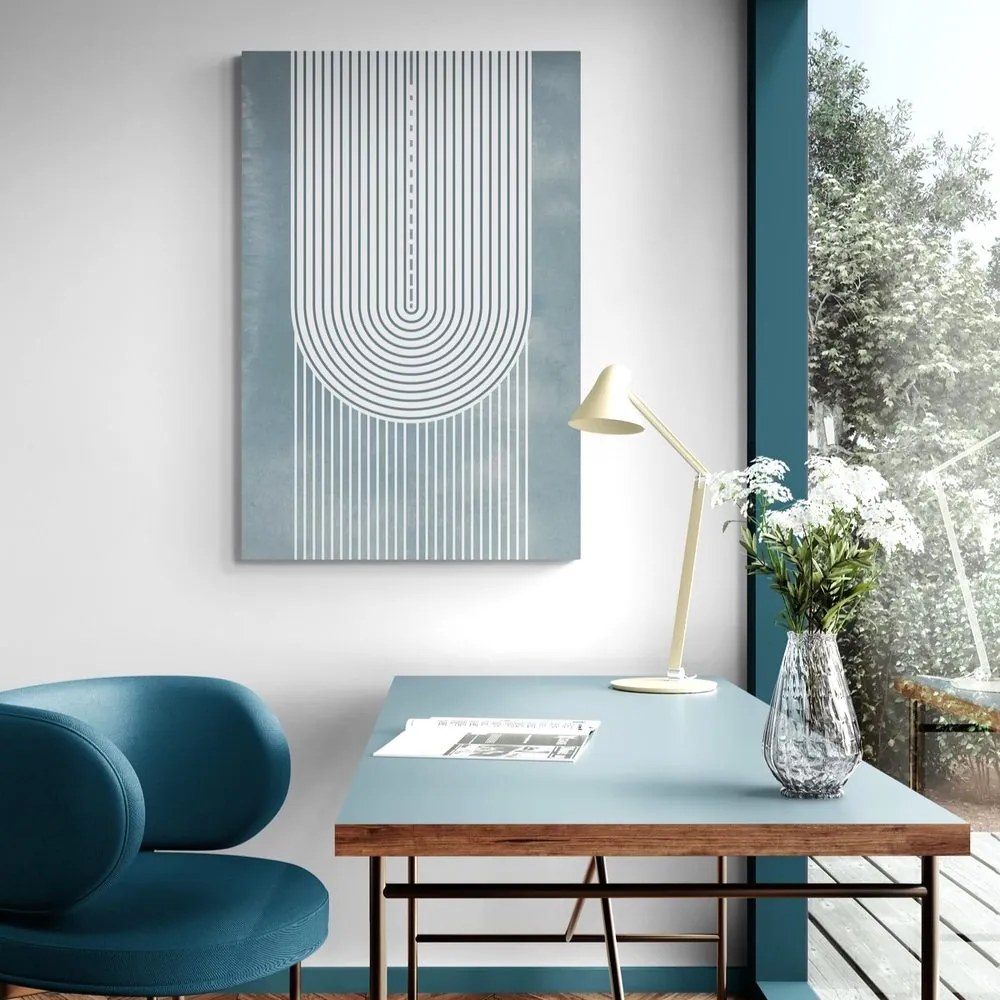 Tablou curcubeu boho Mid-Century