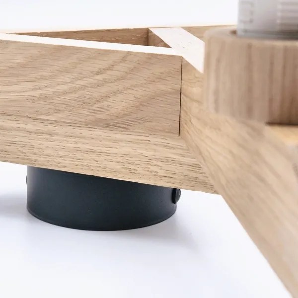 Lustr ANTONIO 3xE14/40W/230V, montaj plafon, stejar