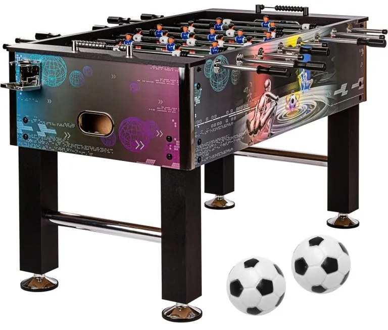 Masă de fotbal Leeds Cyber, 140x73x87 cm