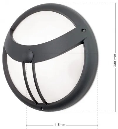 Aplica de exterior cu protectie IP54 si senzor de miscare Observer, antracit