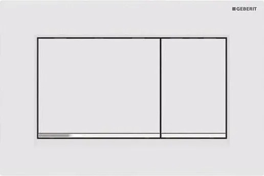 Geberit 115.883.JT.1 - Plăcuță de acționare Sigma30, 24,6 x 16,4 cm, alb/crom lucios