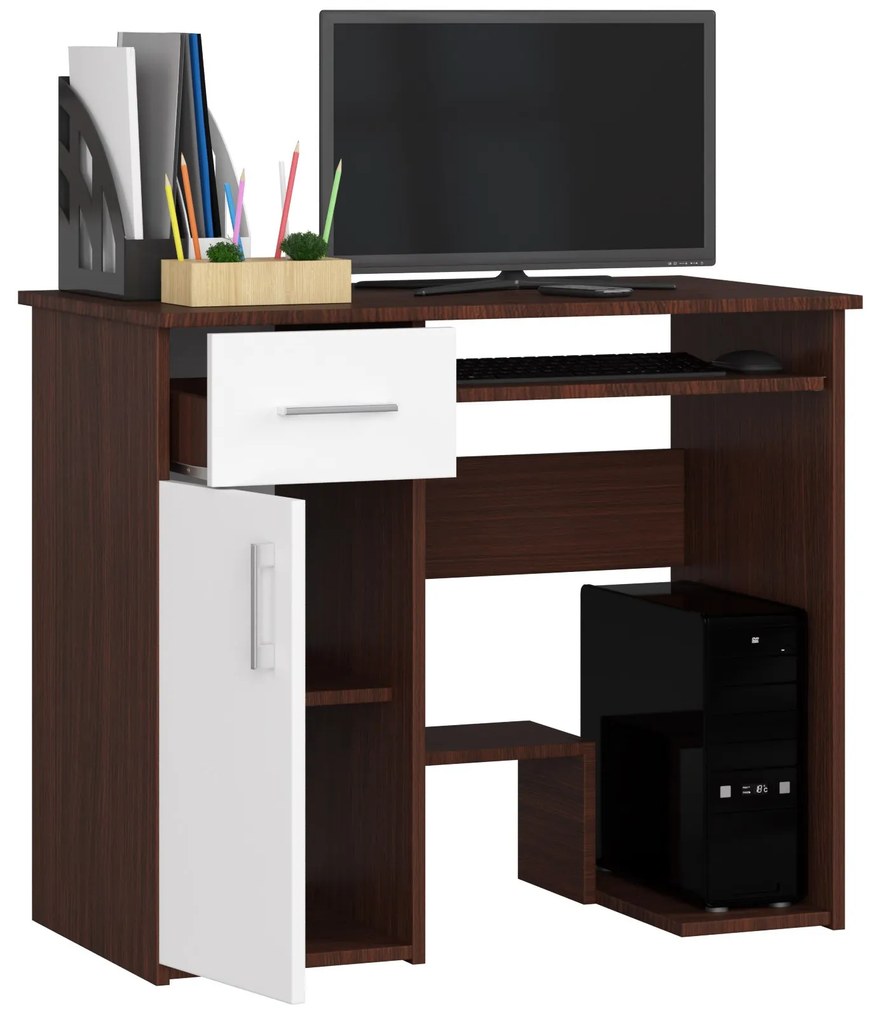 Masă PC Jaloms (wenge + Alb). 1069702