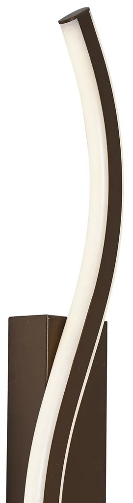 Lampă de perete de design bronz închis cu 3 trepte de intensitate luminoasă și 2 lumini - Bummy