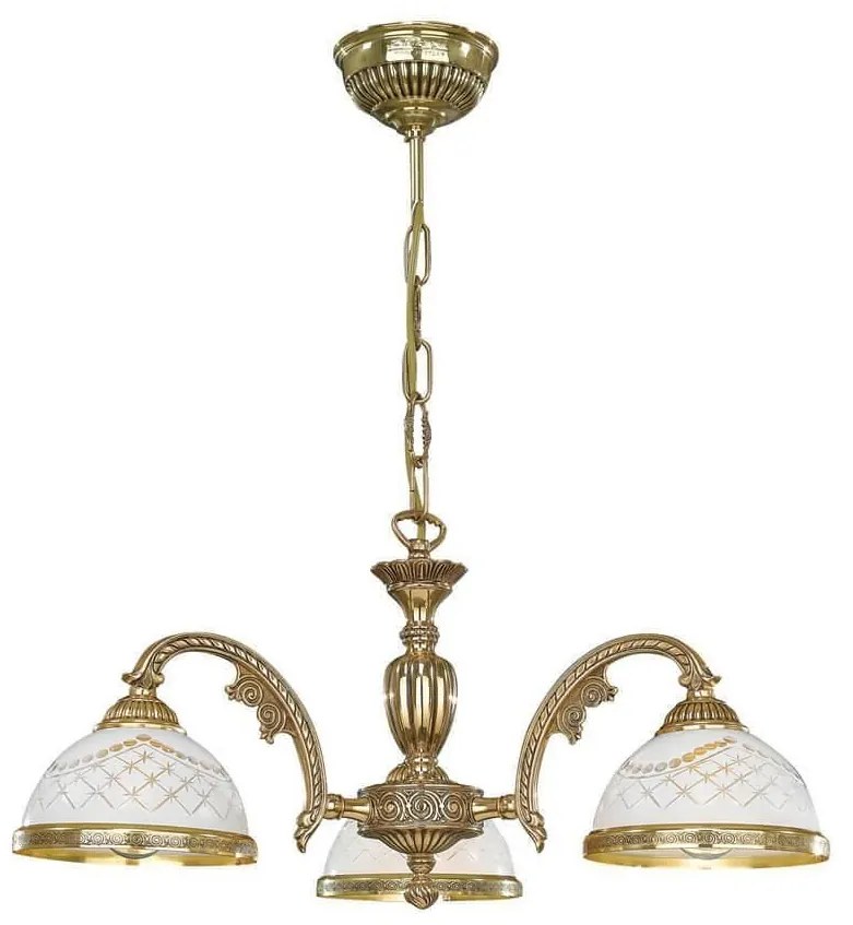 Candelabru din alama cu 3 brate design italian 7102