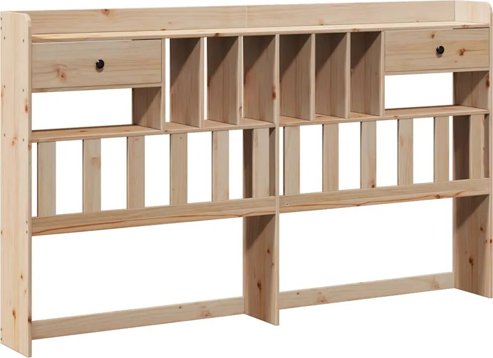 vidaXL Tăblie de pat cu depozitare, 180 cm, lemn masiv de pin