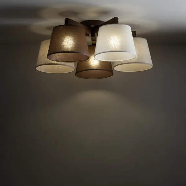 BRILAGI - LED Lustră aplicată LATTE 5xE27/15W/230V pin/mix