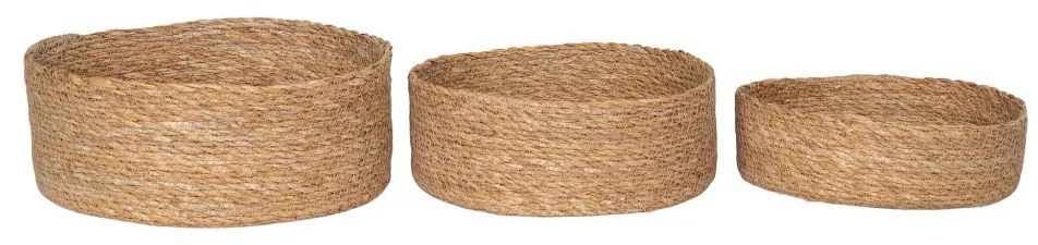 Coșuri Batam, iarbă de mare, naturale, 3pcs
