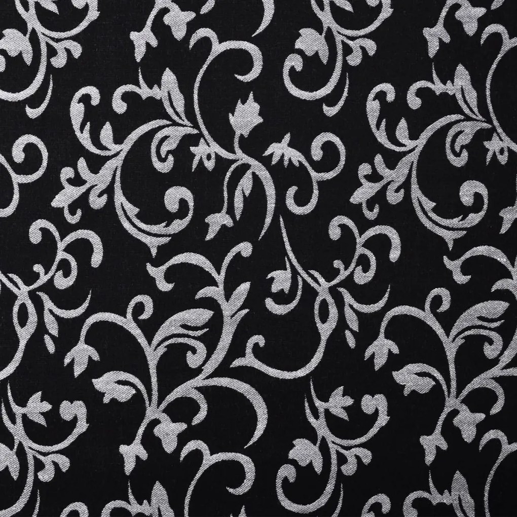 Sezlong, negru si alb, material textil