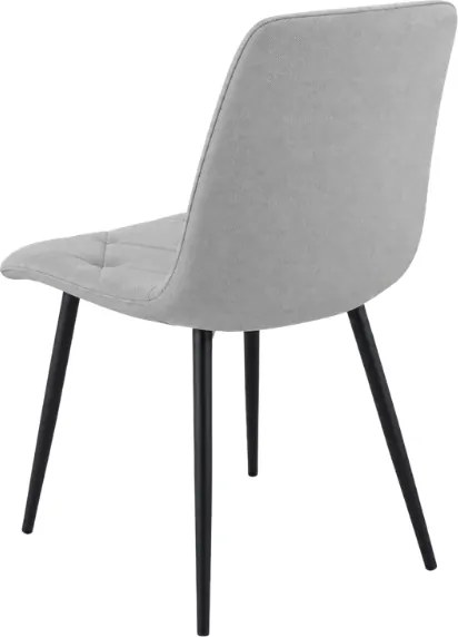 Scaun LIBRA PLATINUM GREY gri cu picioare negre