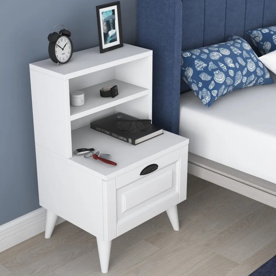 Noptiera BD105 - 2030, Alb