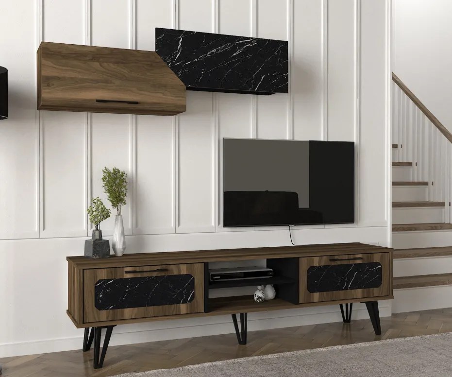 Comoda TV Lampert - Walnut