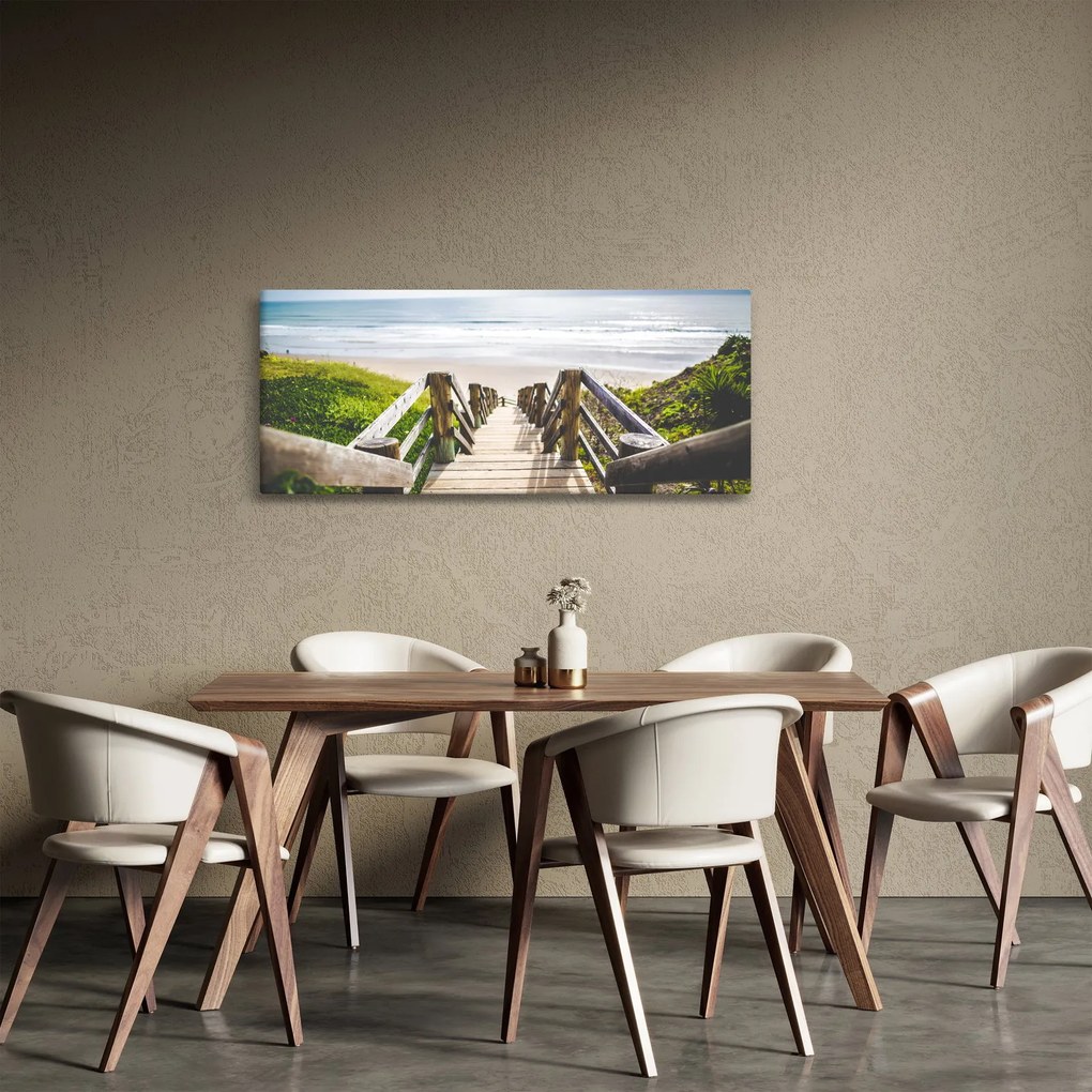 Tablou - Intare pe plaja (120x50 cm)