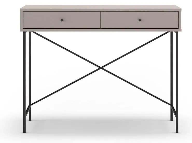 Masă consolă gri/bej 35x110 cm Titan – Marckeric