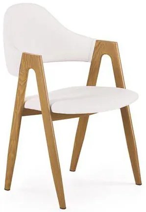Scaun de sufragerie Akra (alb). Promo -6%. 1048199