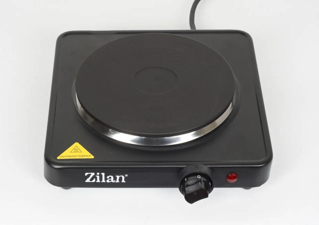 Plita electrica Zilan ZLN2174, 1500W, 1 arzator, 5 trepte de putere, 26 x 26 x 9.5 cm