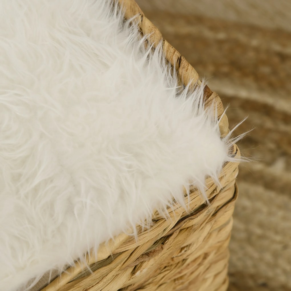 PawHut Cusătură pentru pisici 2 nivele cu 2 perne, 37,5 x 37,5 x 41,5 cm, maro crem | Aosom Romania